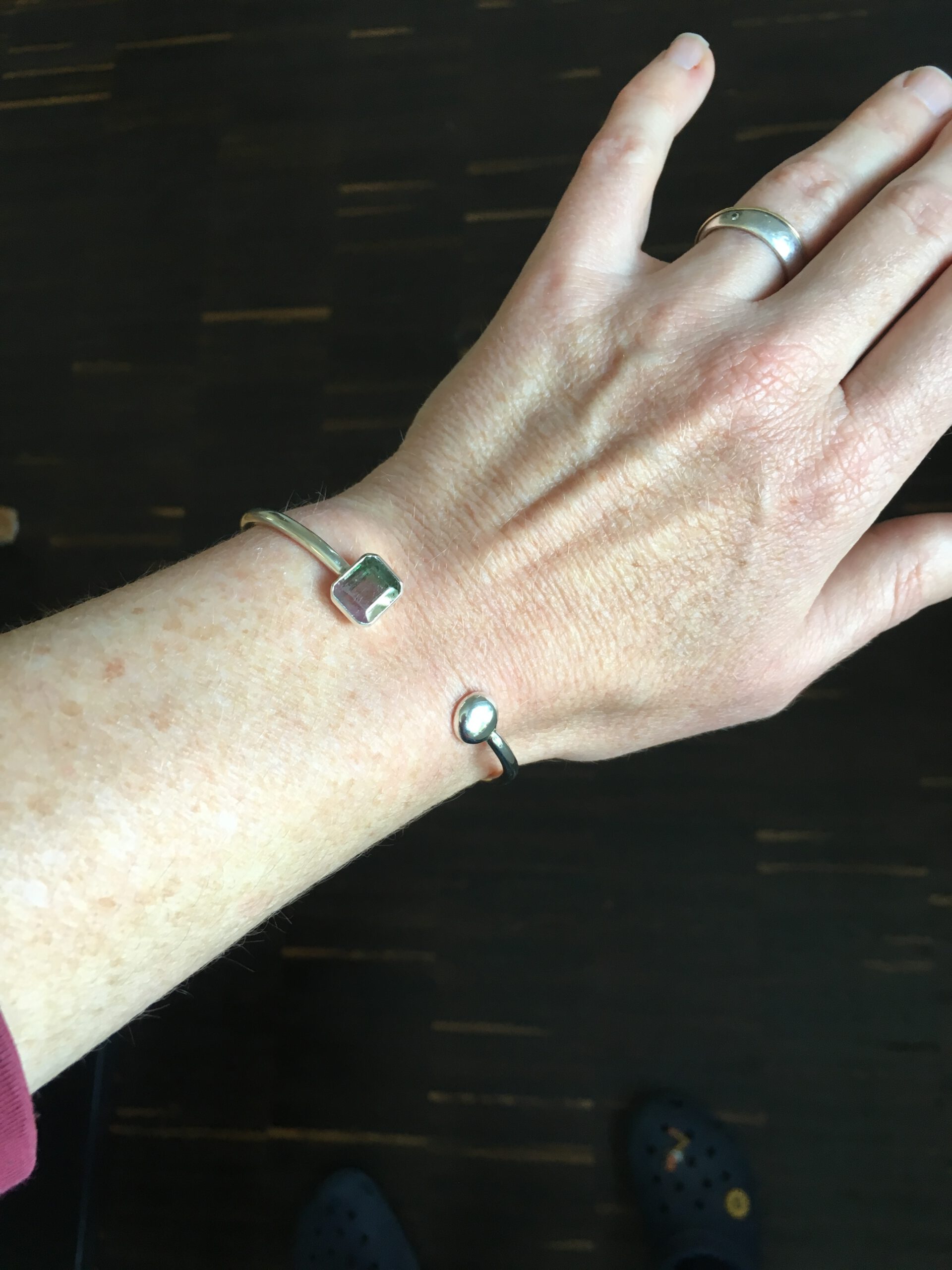 Armreif mit Wassermelonen-Turmalin