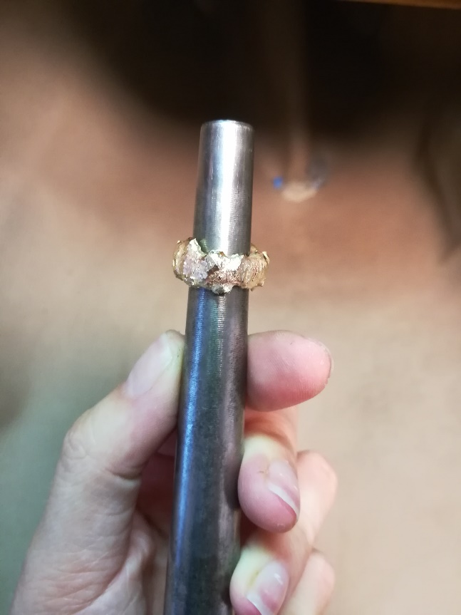 Schmelzring rund schmieden