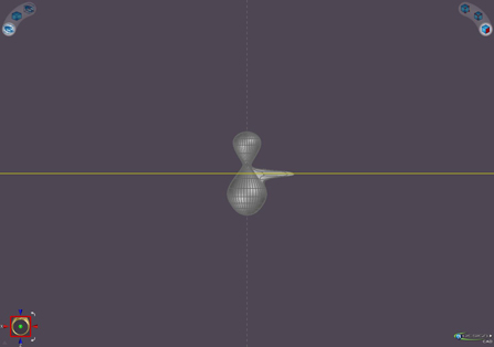 Aus einer Kugel werden Kopf und Rumpf - der Arm wird auch schon rausgezogen