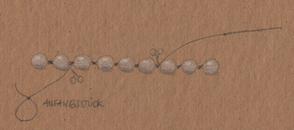 Perlenketten-Skizze-Endloskette