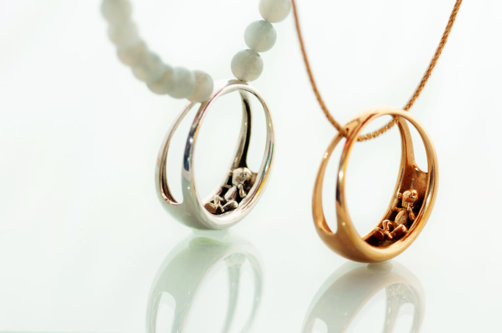 Glückskind Amulett Jamie Silber und Gold